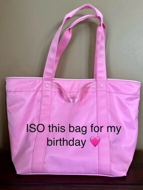 Pink Tote Bag - Women's Everyday Shoulder Bag